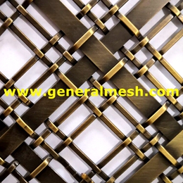 crimped mesh for architectural decoration