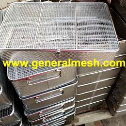Stainless steel sterilization baskets